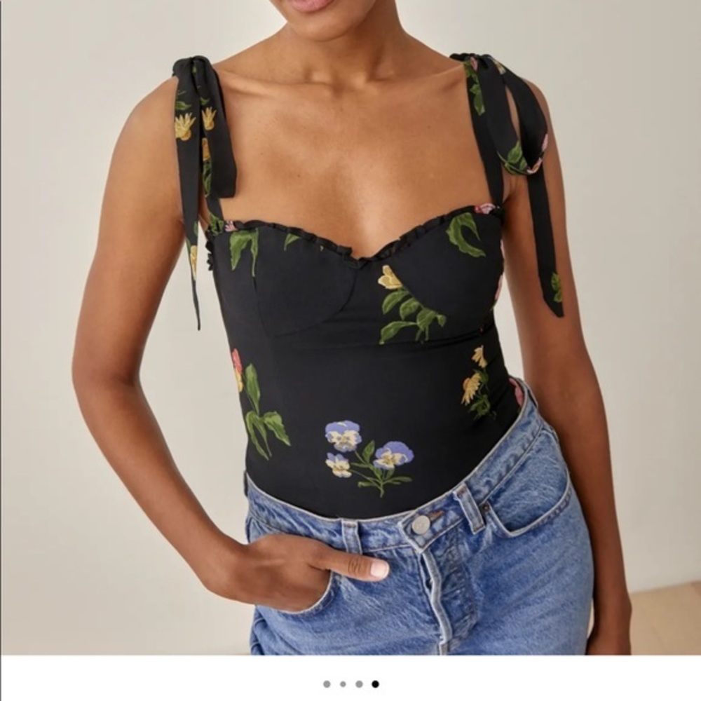 Reformation Blanca Top Night Bloom